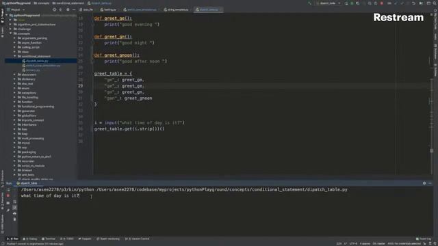 Dispatch Tables in Python to replace elif смотреть онлайн