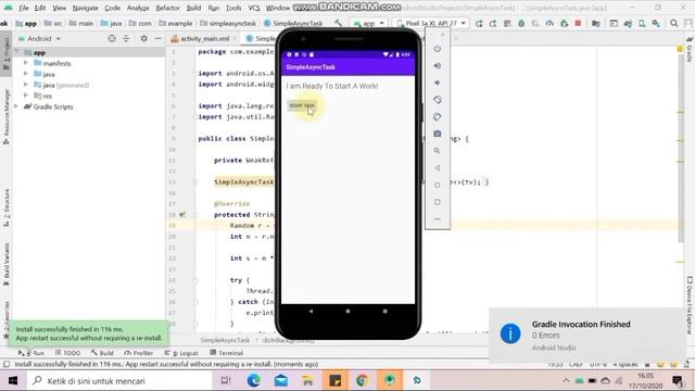 ANDROID STUDIO #19 - ASYNCTASK AND ASYNCTASKLOADER смотреть онлайн