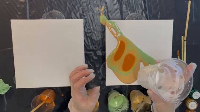 Инструкция по созданию картины в технике Fluid Art (Флюид Арт) | 5 техник заливки Флюид Арт