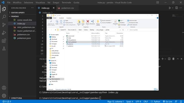 Salvare dati in file CSV ed EXCEL - Pandas Python Tutorial Italiano 10 смотреть онлайн