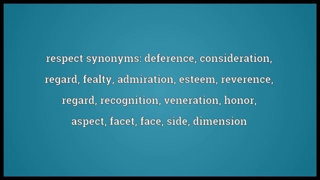 Respect Meaning смотреть онлайн