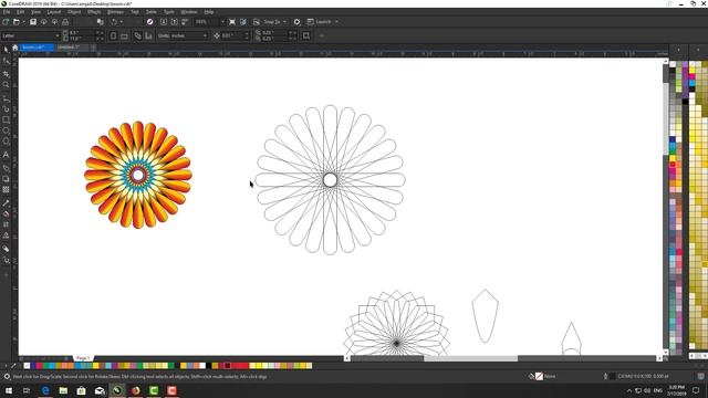 Create Vector easy way in Corel Draw 2019 tutorial by, Amjad Graphics смотреть онлайн