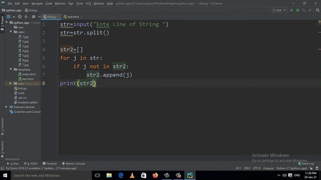 Python Program To Remove All Duplicates Words From A Given Sentence смотреть онлайн