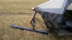 Аэросани.Новый винт, едем по траве!