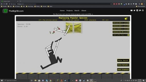 Code Bullet Creature Creator Waiter