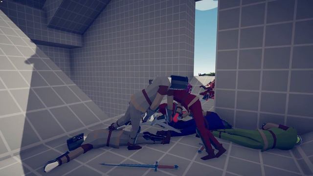 FREE FOR ALL IN FORTRESS - BATTLE ROYALE - Totally Accurate Battle Simulator TABS
