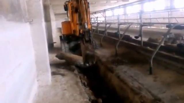 Демонтаж бетонных полов и подготовка основания. смотреть онлайн