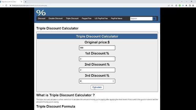 How to calculate triple discount? смотреть онлайн