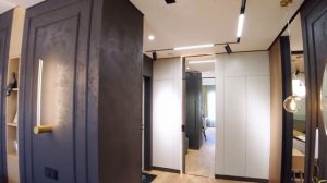 Люксовый интерьер в квартире с видом на море / Сочи, ЖК «Сосновый бор»