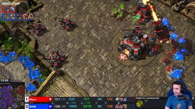 Maru's New EIGHT(8) FACTORY Mech Terran! StarCraft 2 смотреть онлайн