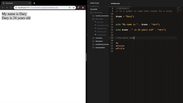 Variables in PHP | PHP for beginners | Learn PHP | PHP Programming | Learn PHP in 2020 смотреть онлайн