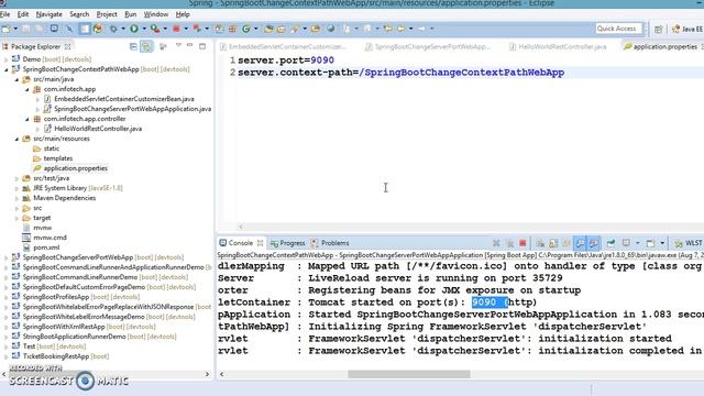 52.Spring Boot Change Context Path of web app | Change Spring root context смотреть онлайн