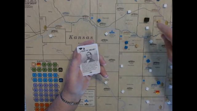Bleeding Kansas Board Game #2 - Game Play Demo смотреть онлайн