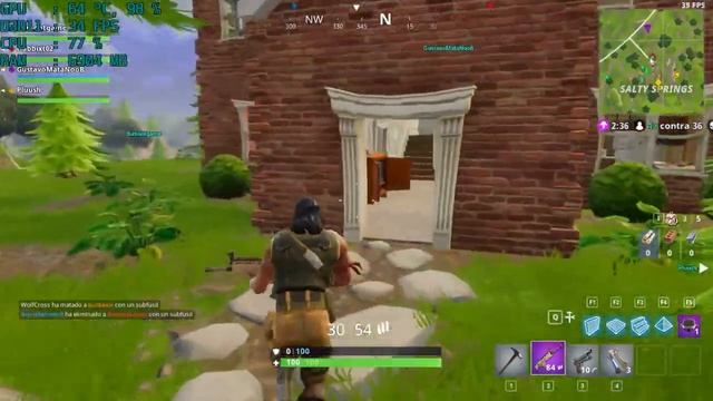 Fortnite Test - AMD A8 7600 + R7 350 2GB GDDR5 128 Bits смотреть онлайн