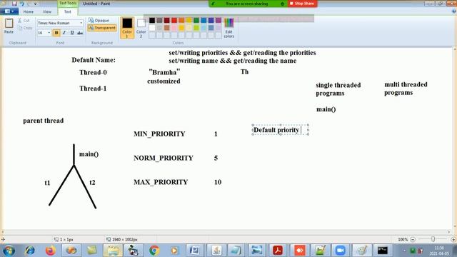 Advanced Java - Multi Threading(read/write Names of Threads & read/write Prioriries of Threads смотреть онлайн