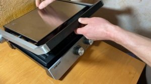 Обзор и демонстрация работы гриля DEXP GRL-2000BR