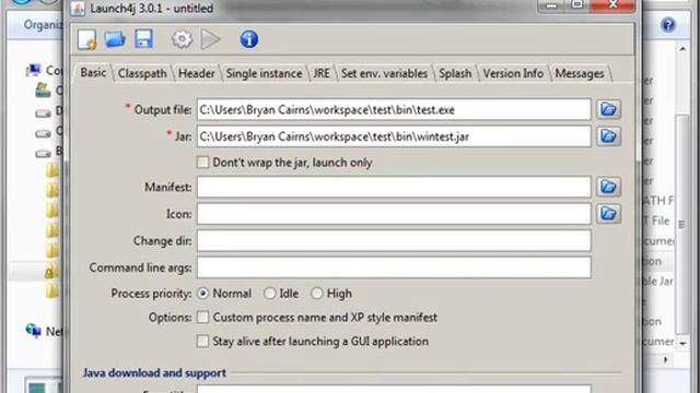 Java file Convert JAR to EXE смотреть онлайн