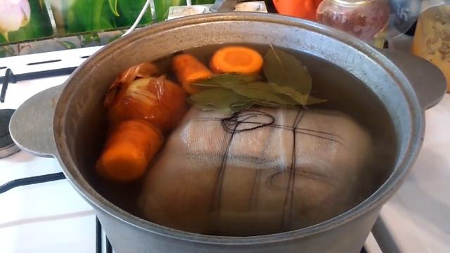 Рулет из брюшины с чесноком - как в магазине, просто и вкусно. (кратко) смотреть онлайн