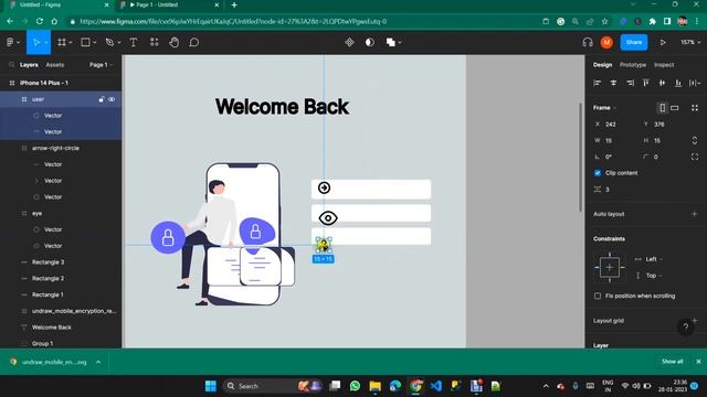 Login screen design using Figma | login page UI/UX figma Design | Mobile App Design in Figma #figma смотреть онлайн