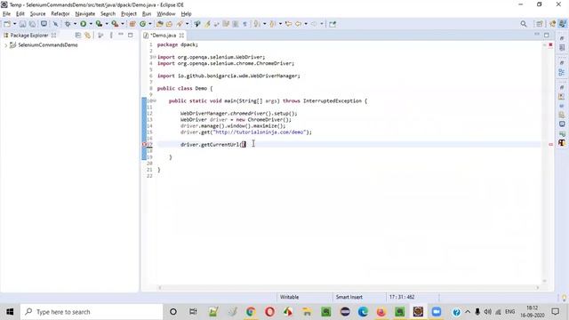 getCurrentUrl() Command - Selenium WebDriver смотреть онлайн