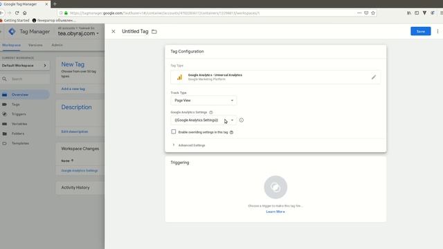 Как добавить код Google Analytics через Google Tag Manager
