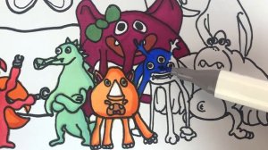 Garten of BanBan 4 New Coloring Pages / How to Color All New Monster + BOSS (Gameplay) / NCS