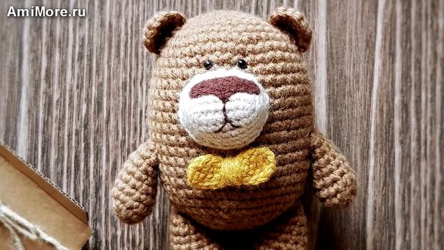 Амигуруми: схема Мишка Берни. Игрушки вязаные крючком - Free crochet patterns. смотреть онлайн