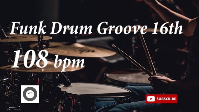 Funk Drum Groove HH 16th - 108 bpm - HQ смотреть онлайн