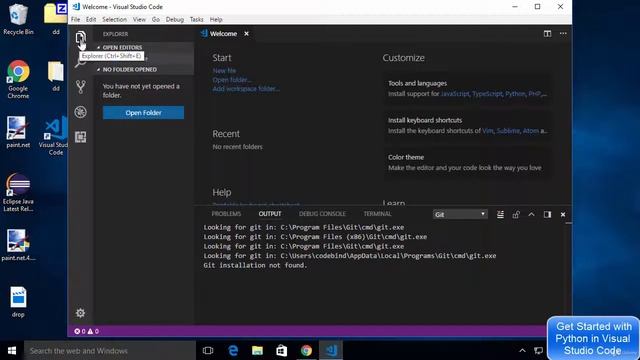 Get Started with Python in Visual Studio Code on windows 10 | python tutorials смотреть онлайн