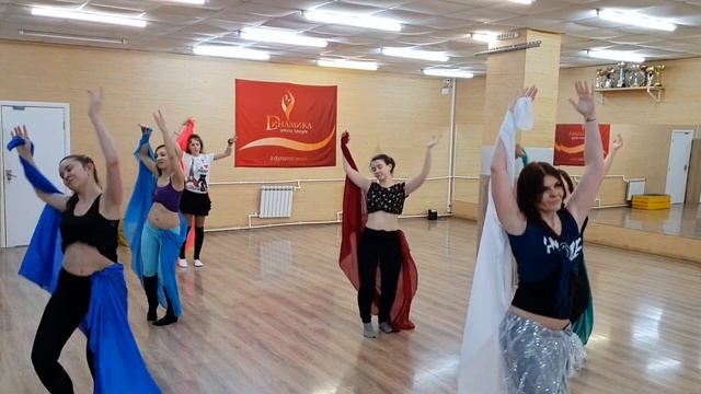 Студия восточного танца - Ebru.Dance ( постановка с шалью ) смотреть онлайн