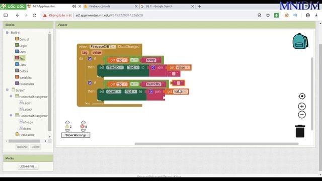 Code tạo App hiển thị nhiệt độ, độ ẩm với firebase, esp8266, dht11 và inventor смотреть онлайн