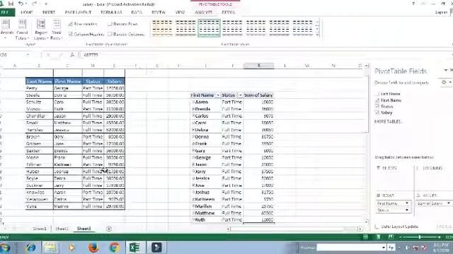 Easy Excel .. how to use pivot table #Excel. #microsoftexcel смотреть онлайн
