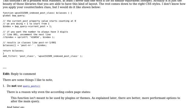 Wordpress: Using Masonry - How to make every Xth post thumbnail image span multiple columns? смотреть онлайн
