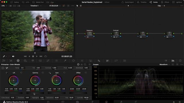 Serial Nodes Explained in DaVinci Resolve 18 смотреть онлайн