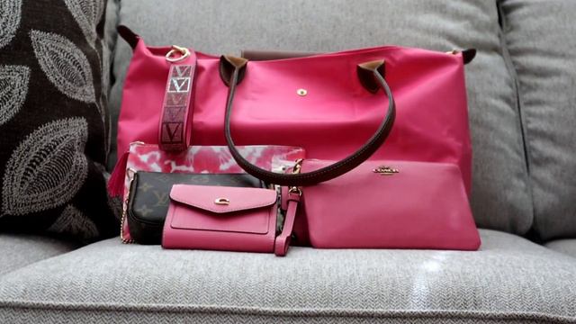 Longchamp Le Pliage Tote & Pouch | Review And WIMB #pinkfordjking