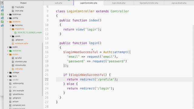 Authentication, Middleware, and Migrations in Laravel смотреть онлайн