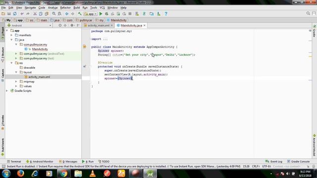 How to create an Spinner in Android Studio смотреть онлайн