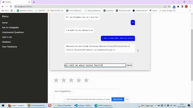 AE039 | College Enquiry Chatbot using NLP смотреть онлайн