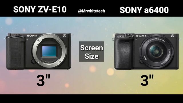 Sony ZV-E10 Vs Sony A6400