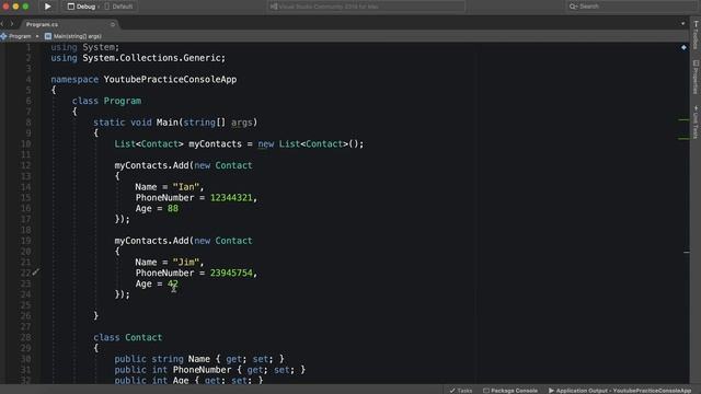 C# Tutorial: Lists of Objects смотреть онлайн