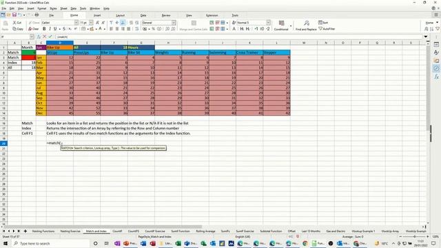 How to use the Match and Index function in LibreOffice Calc смотреть онлайн