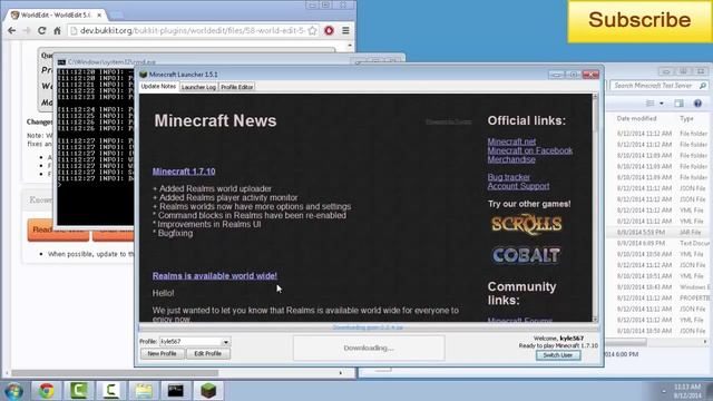 How to add Plugins to your Minecraft Server 1.7.10 [WorldEdit] смотреть онлайн