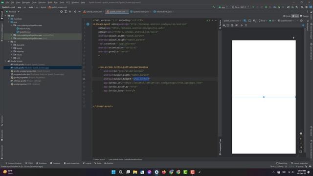 Make a Splash Screen with Lottie Animation in android studio | open screen | Innovative programmer смотреть онлайн