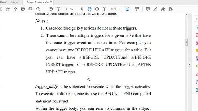 SQL: Trigger Syntax смотреть онлайн