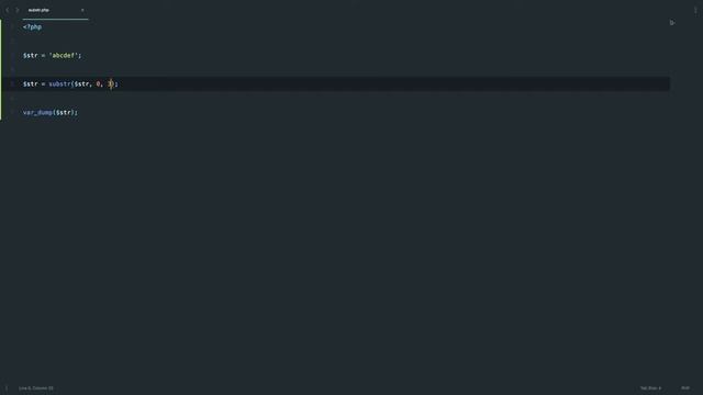 PHP SUBSTR смотреть онлайн