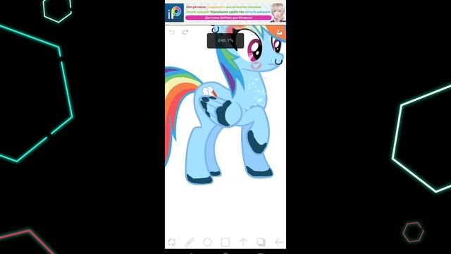 ??️Как изменить внешность персонажа в ibisPaint X? #pony #mylittlepony #пони #ibispaintx #makeup смотреть онлайн