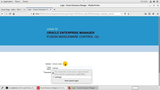 Business Intelligence tool 12c Installation on Oracle Linux 7 9 part 4 смотреть онлайн