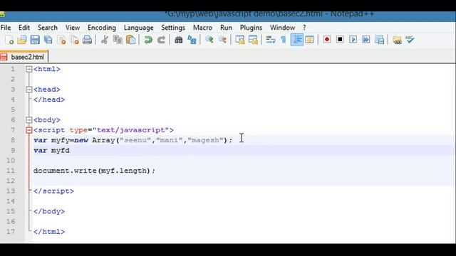 JavaScript Tutorial in Tamil 27 Array Properties смотреть онлайн