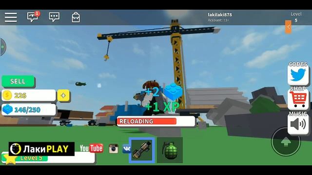 Разрушения в ROBLOX Крушим! Ломаем! Отличный режим:) смотреть онлайн