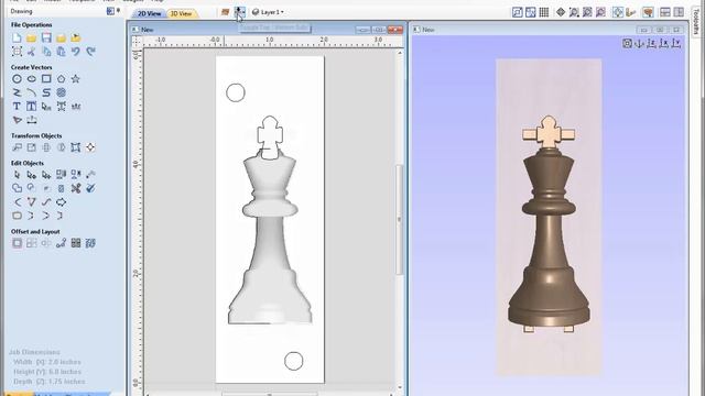 King Chess Piece | 3D Modeling | V9 смотреть онлайн